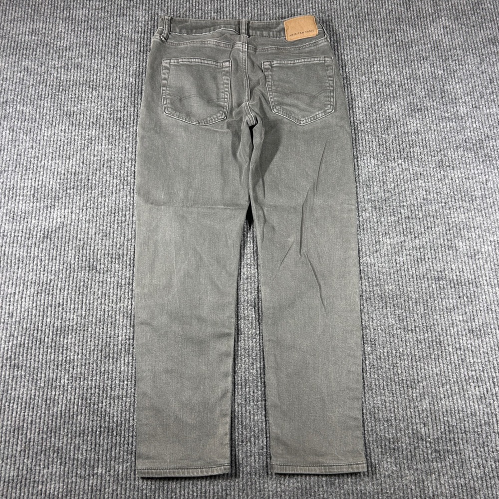 American Eagle Jeans Men's 28x30 Athletic Fit Gray Denim Pants Stretch - Picture 1 of 11